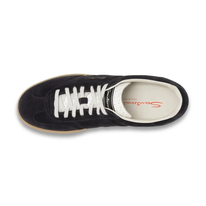 Santoni Blue Suede Dbs Oly Sneaker Men Sneakers
