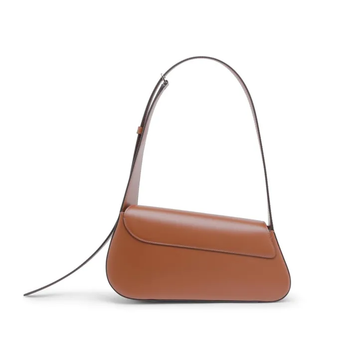 Santoni Brown Leather Thepluto Bag Women Bags