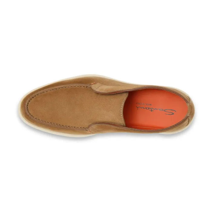Santoni Brown Suede Desert Boot Men Boots