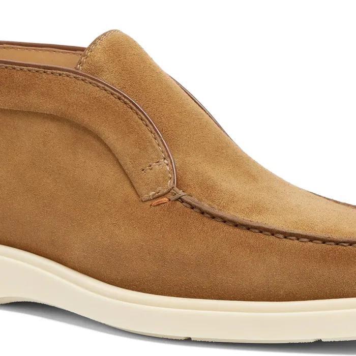 Santoni Brown Suede Desert Boot Men Boots
