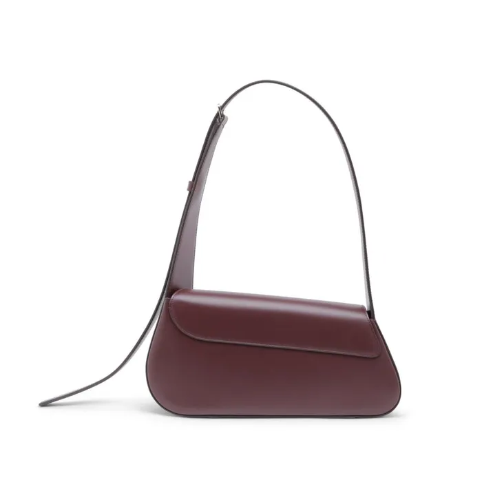 Santoni Burgundy Leather Thepluto Bag Women Bags