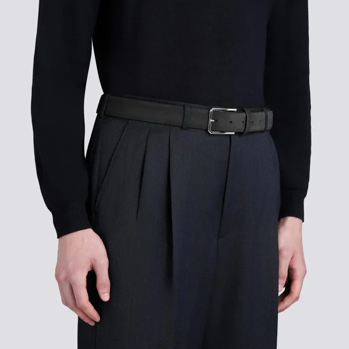 Santoni Grey Suede Adjustable Belt Men Belts