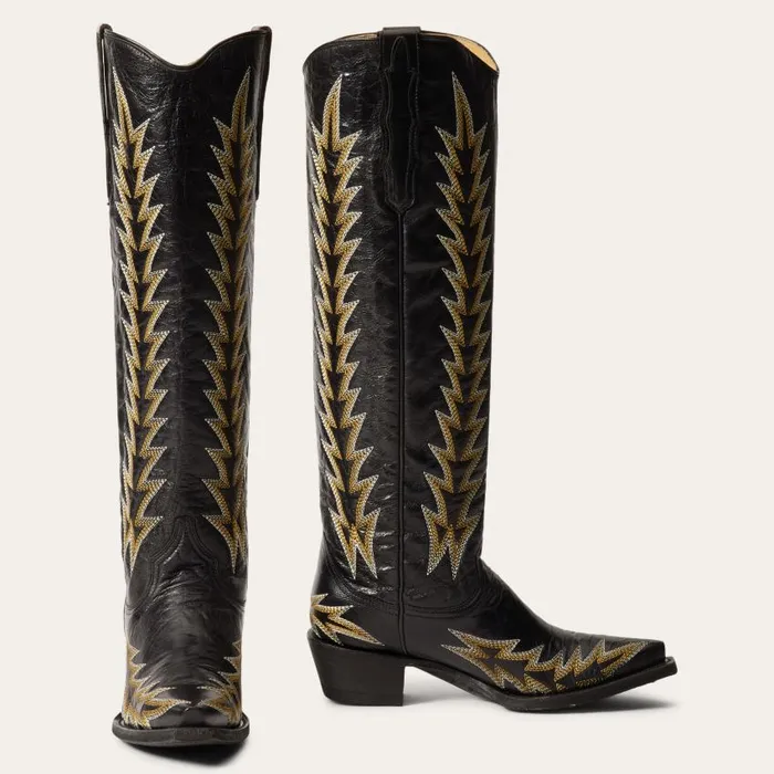 Sarah Boots Black Women Stetson Western