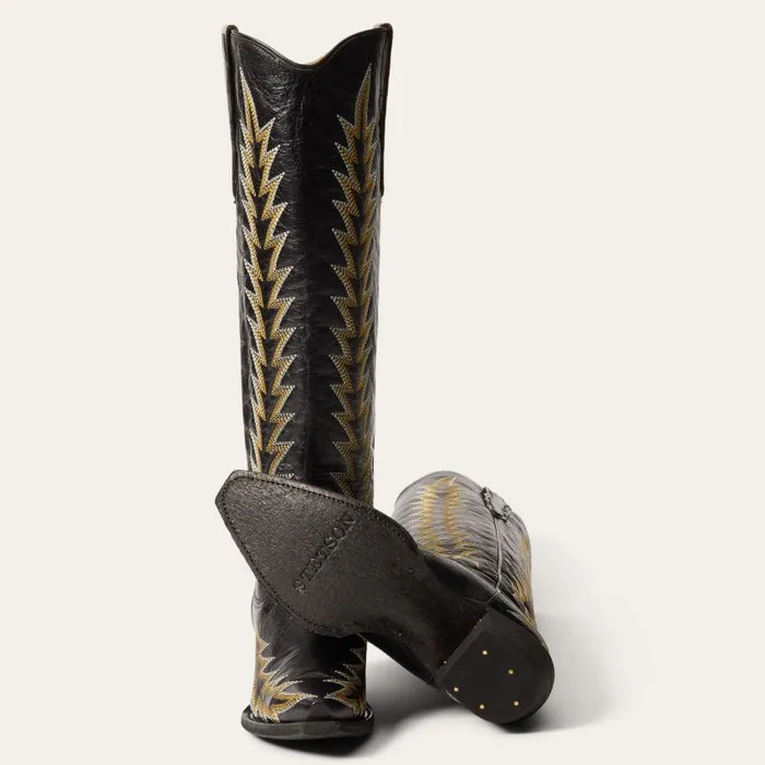 Sarah Boots Black Women Stetson Western