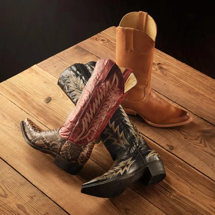 Sarah Boots Black Women Stetson Western