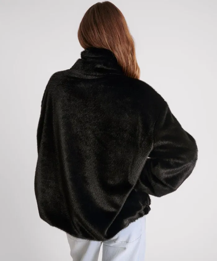 SAUVAGE FAUX FUR PULLOVER JACKET Women One Teaspoon Jackets SAUVAGE FAUX FUR PULLOVER JACKET Women One Teaspoon Jackets