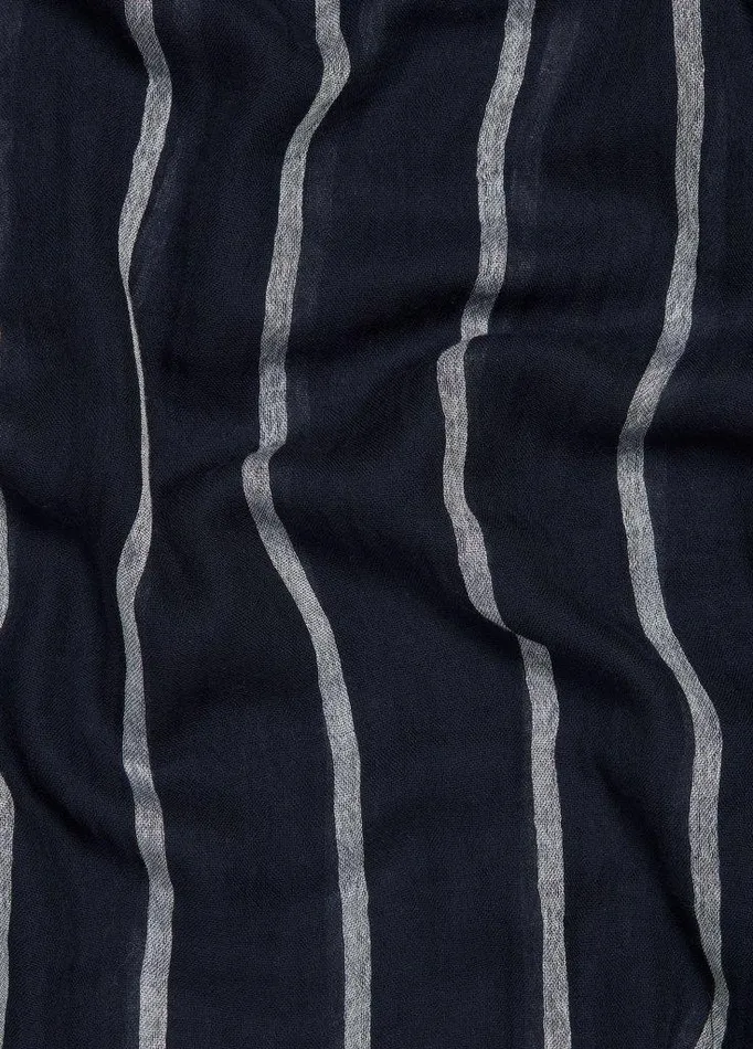 Scarves and Hats Women Vince Cotton Gauze Awning Stripe Scarf Coastal Blueoptic White Scarves and Hats Women Vince Cotton Gauze Awning Stripe Scarf Coastal Blueoptic White