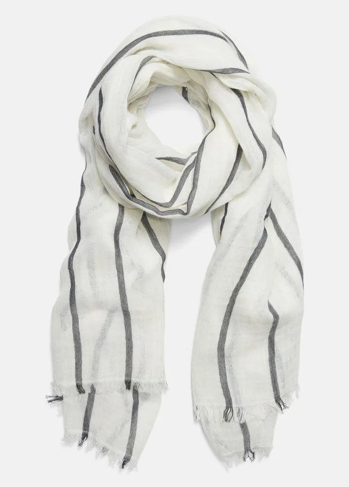 Scarves and Hats Women Vince Cotton Gauze Awning Stripe Scarf Papyruscoastal Blue Scarves and Hats Women Vince Cotton Gauze Awning Stripe Scarf Papyruscoastal Blue