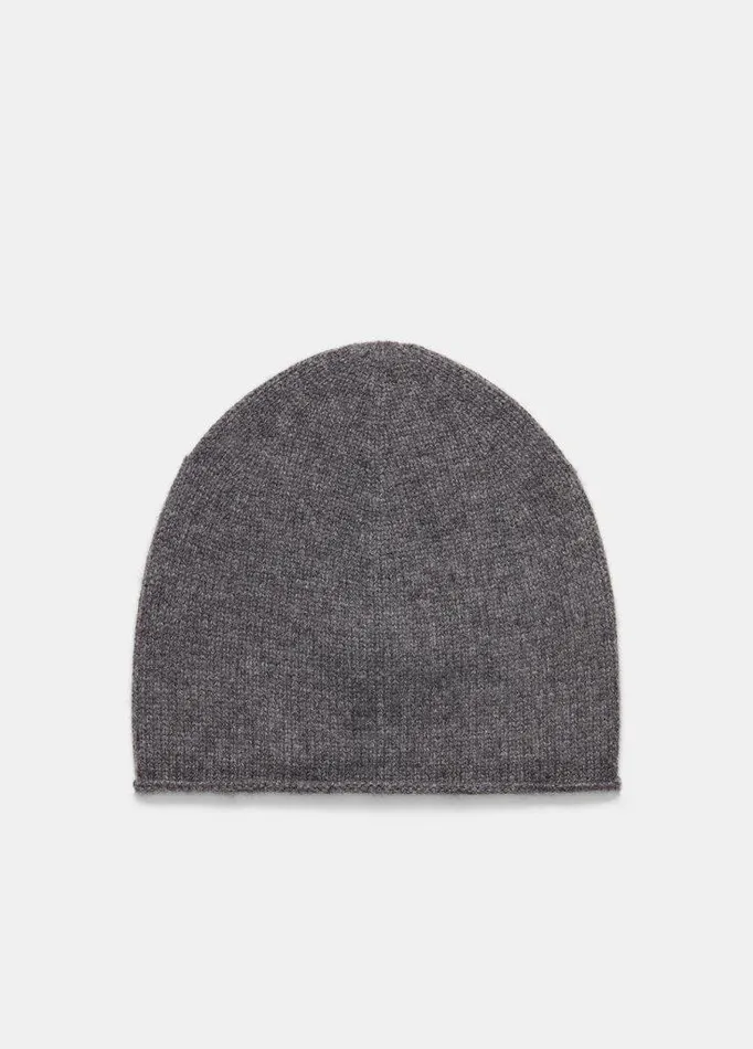 Scarves and Hats Women Vince Plush Cashmere RolledEdge Beanie Medium Grey