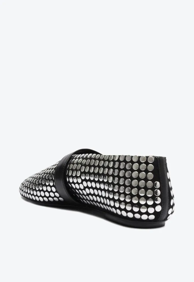 Schutz Shoes Ballerinas Eiza Studs Ballet Flat Black 8211 Women
