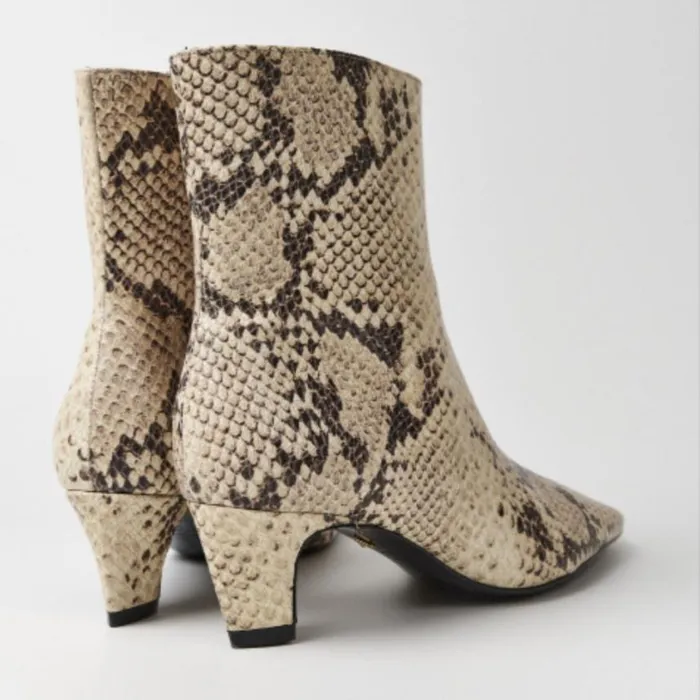 Schutz Shoes Booties Dellia Bootie Snake 8211 Women