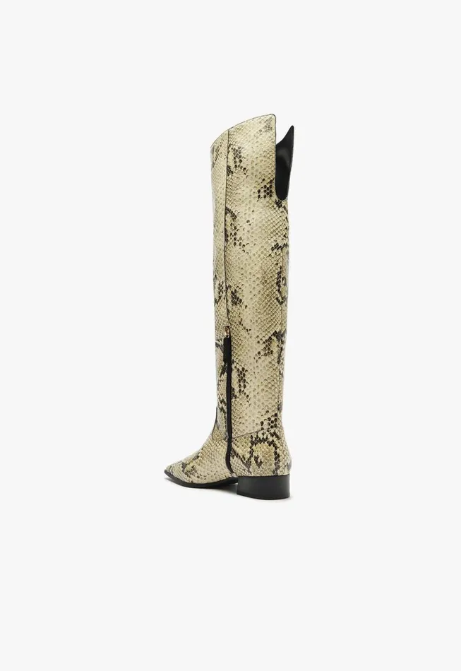 Schutz Shoes Boots Helena Over The Knee Boot Animal Print 8211 Women