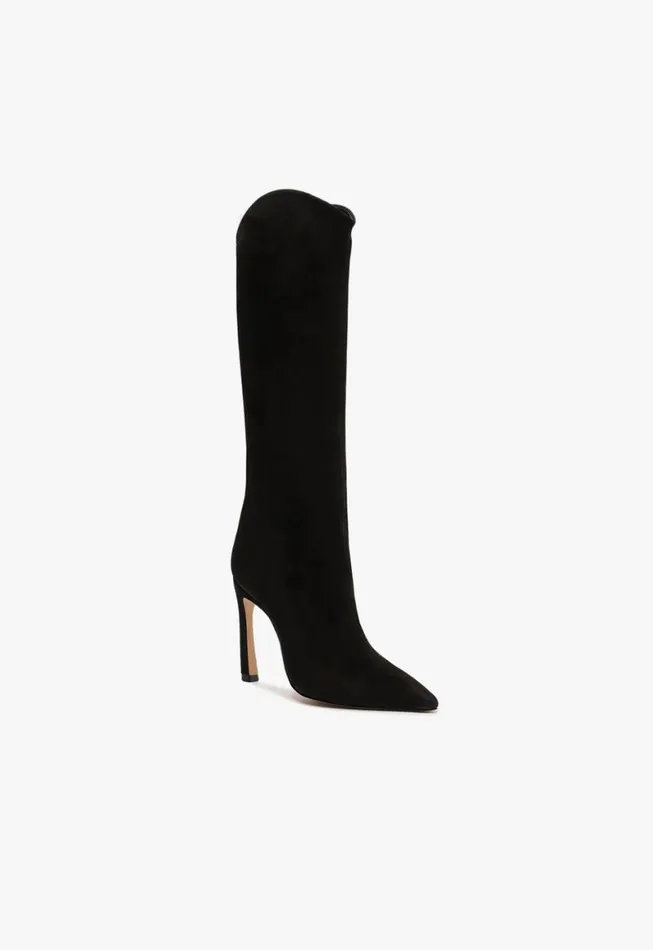 Schutz Shoes Boots Maryana Sculpt Nubuck Boot Black 8211 Women