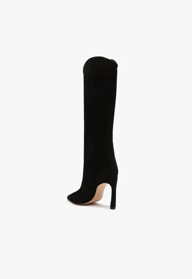 Schutz Shoes Boots Maryana Sculpt Nubuck Boot Black 8211 Women