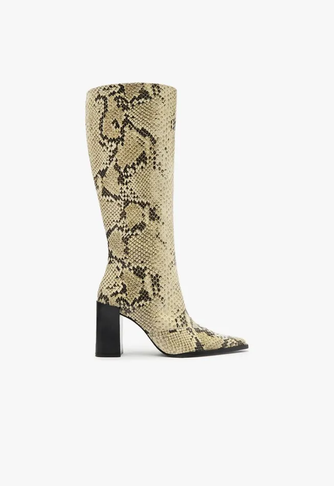Schutz Shoes Boots Raffaela Up Boot Animal Print 8211 Women