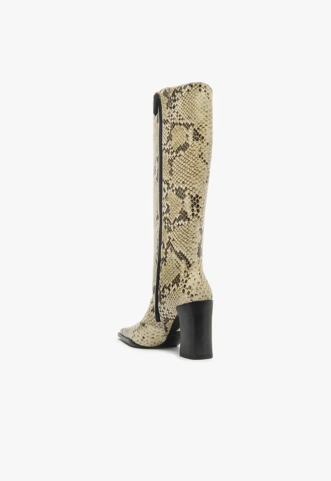 Schutz Shoes Boots Raffaela Up Boot Animal Print 8211 Women