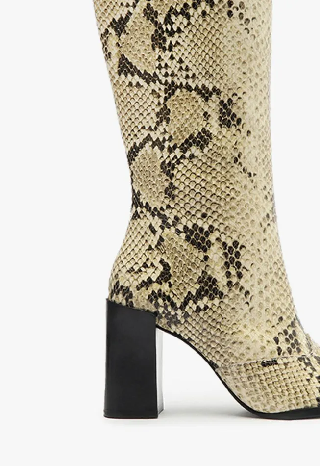 Schutz Shoes Boots Raffaela Up Boot Animal Print 8211 Women