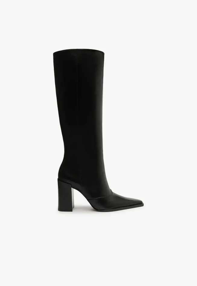 Schutz Shoes Boots Raffaela Up Leather Boot Black 8211 Women