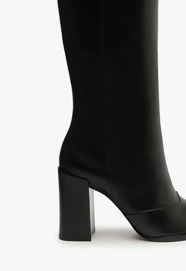 Schutz Shoes Boots Raffaela Up Leather Boot Black 8211 Women