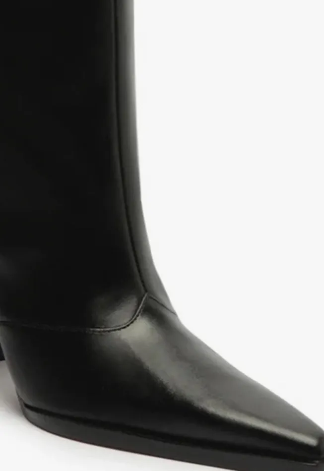 Schutz Shoes Boots Raffaela Up Leather Boot Black 8211 Women