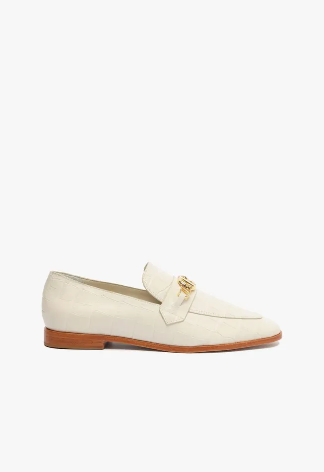 Schutz Shoes Loafers Morgan Flat Pearl 8211 Women
