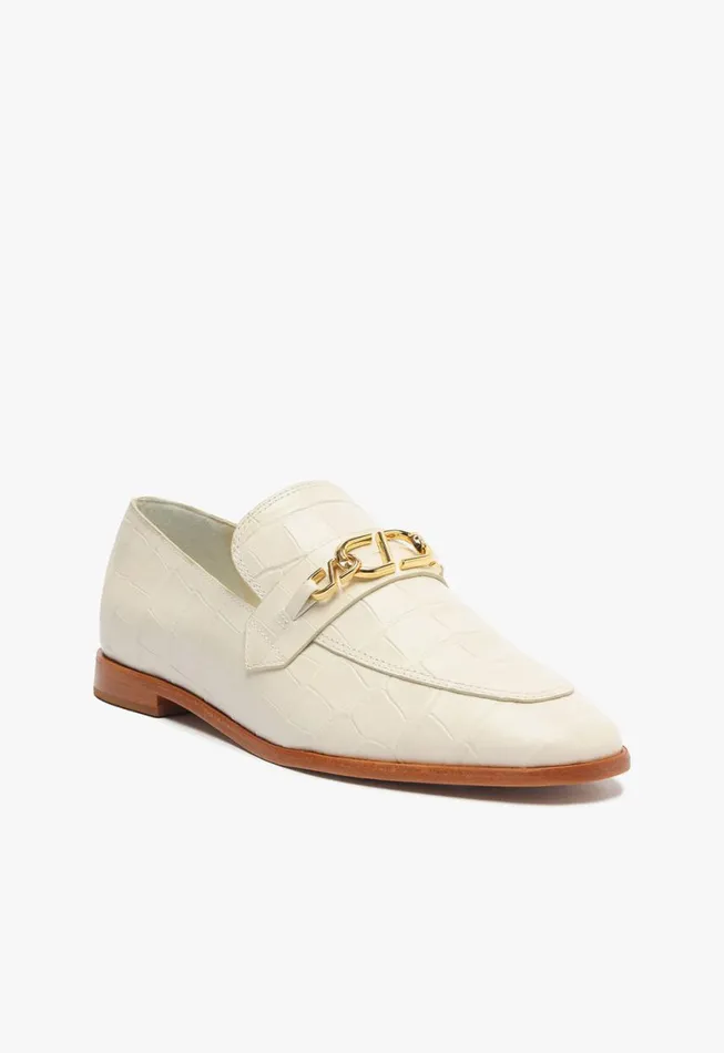 Schutz Shoes Loafers Morgan Flat Pearl 8211 Women