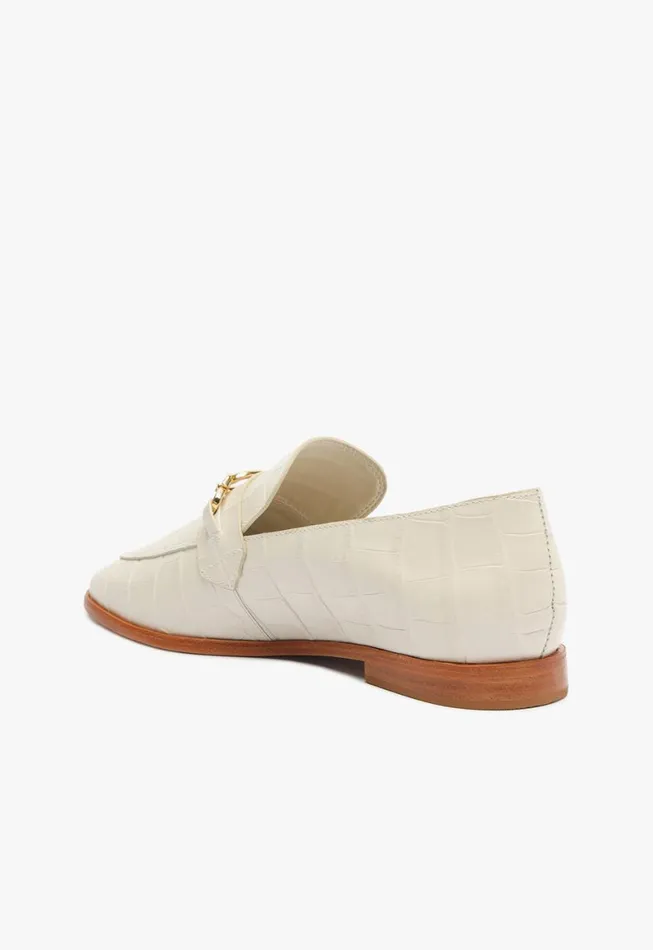Schutz Shoes Loafers Morgan Flat Pearl 8211 Women