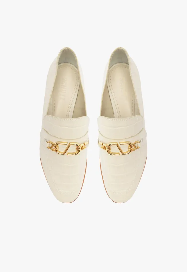 Schutz Shoes Loafers Morgan Flat Pearl 8211 Women