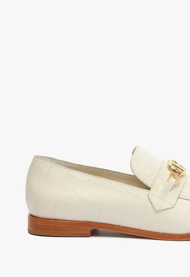 Schutz Shoes Loafers Morgan Flat Pearl 8211 Women