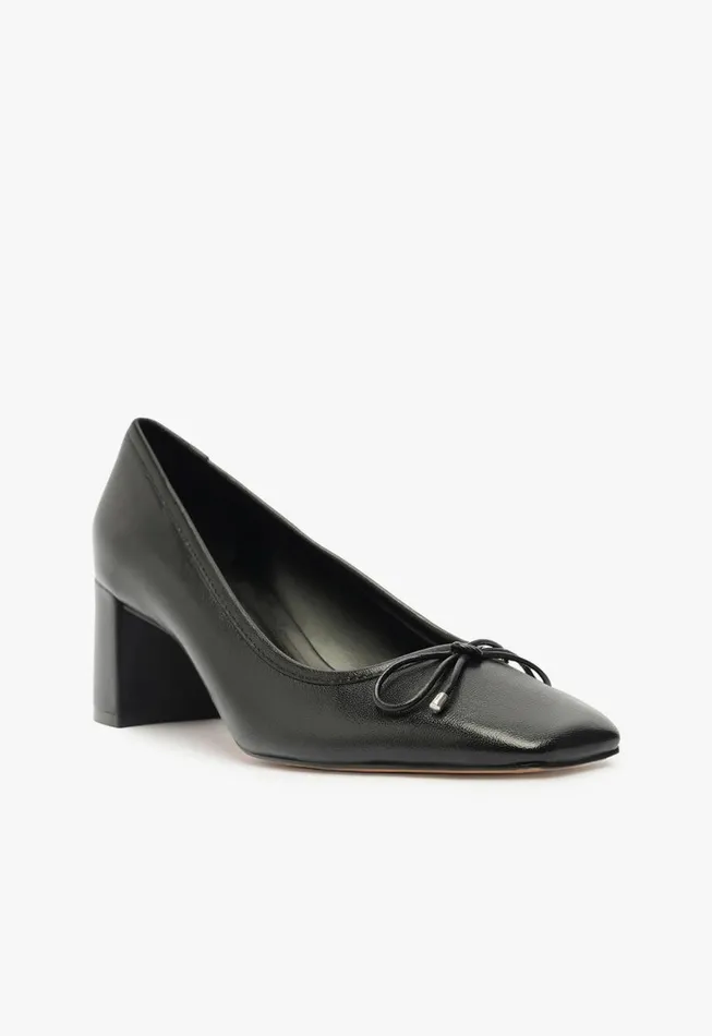 Schutz Shoes Pumps Arissa Block Leather Pump Black 8211 Women
