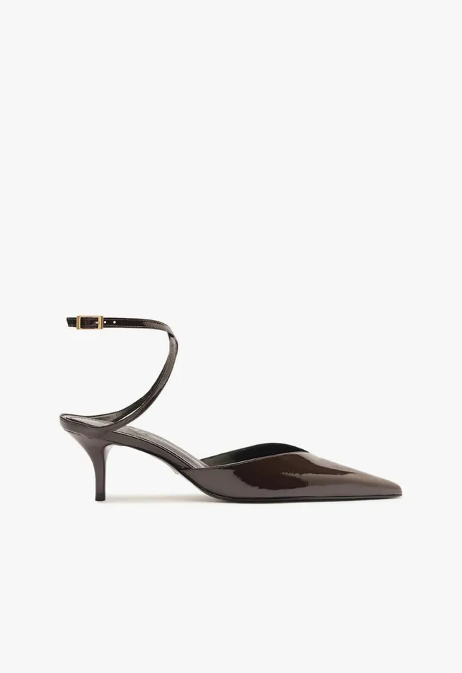 Schutz Shoes Pumps Elise Patent Leather Pump Dark Brown 8211 Women