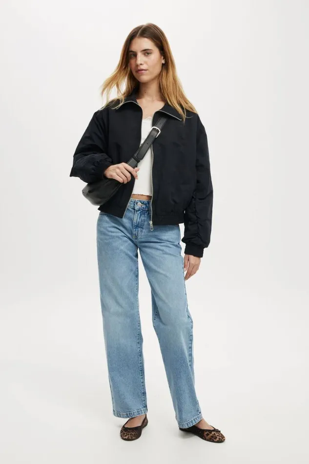 Scout Collared Bomber Jacket Midnight Women Cotton On Jackets