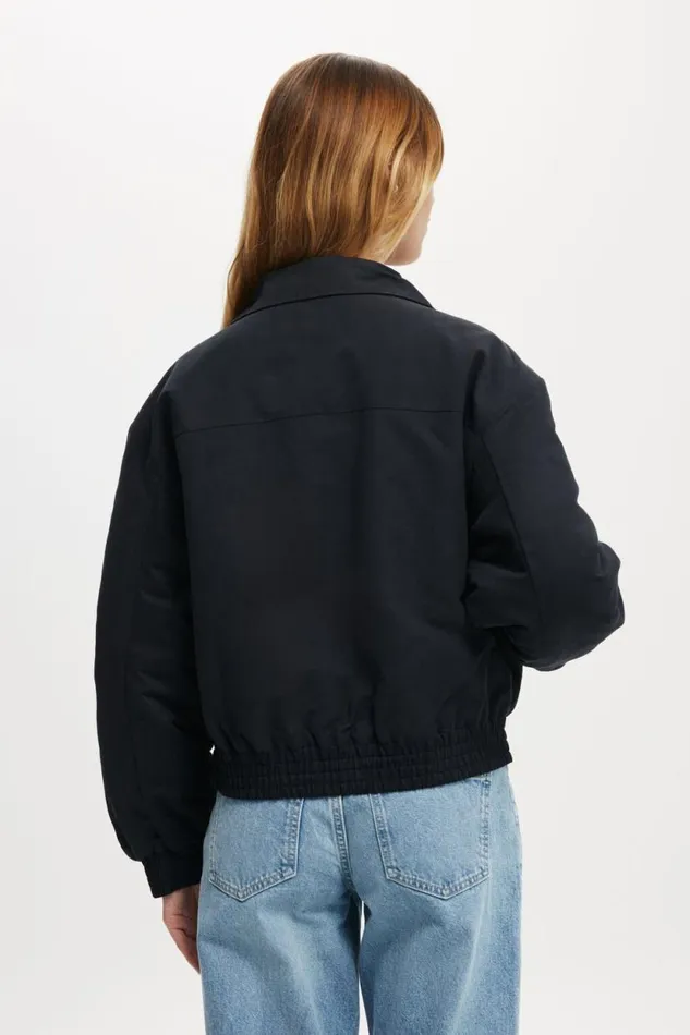 Scout Collared Bomber Jacket Midnight Women Cotton On Jackets