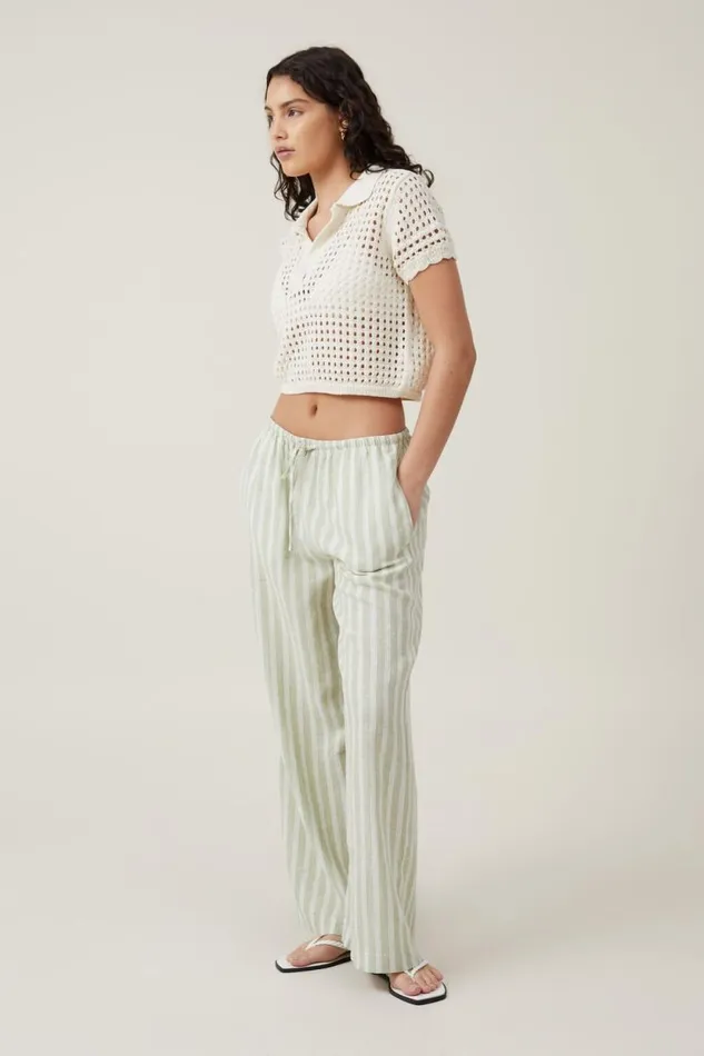 Seaspray Polo Short Sleeve Pullover Ecru Women Cotton On Tops