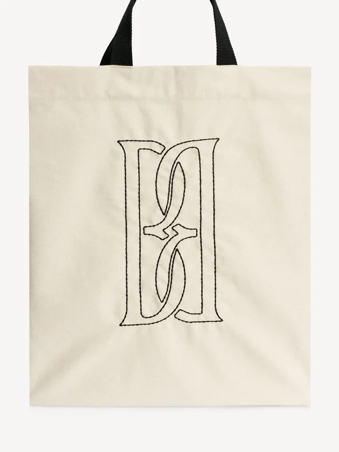 Shayan Organic Cotton Tote Bag Soft White Women By Malene Birger Bags