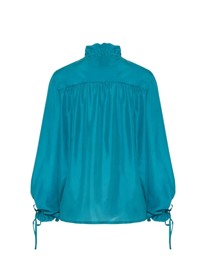 Shirt And Sassy Solid Blue Petrol Women La Double J Shirts and Tops Shirt And Sassy Solid Blue Petrol Women La Double J Shirts and Tops