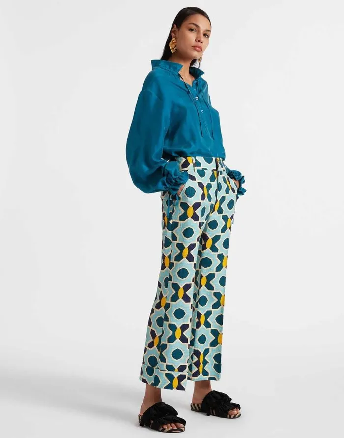 Shirt And Sassy Solid Blue Petrol Women La Double J Shirts and Tops Shirt And Sassy Solid Blue Petrol Women La Double J Shirts and Tops