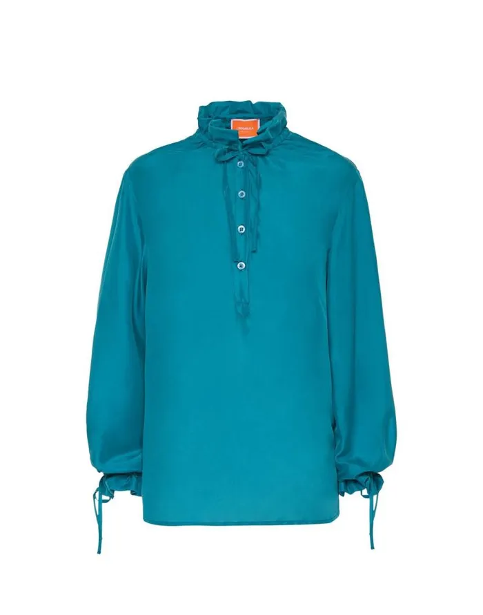 Shirt And Sassy Solid Blue Petrol Women La Double J Shirts and Tops Shirt And Sassy Solid Blue Petrol Women La Double J Shirts and Tops