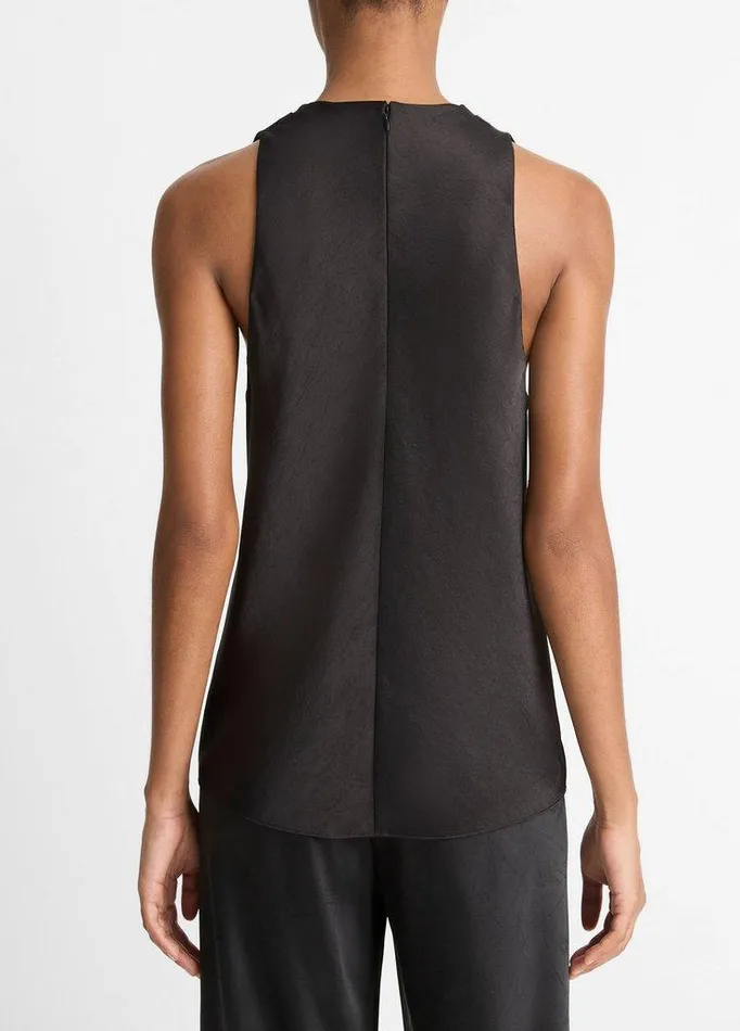 Shirts and Tops Women Vince Satin CowlNeck Bias Top Black Shirts and Tops Women Vince Satin CowlNeck Bias Top Black