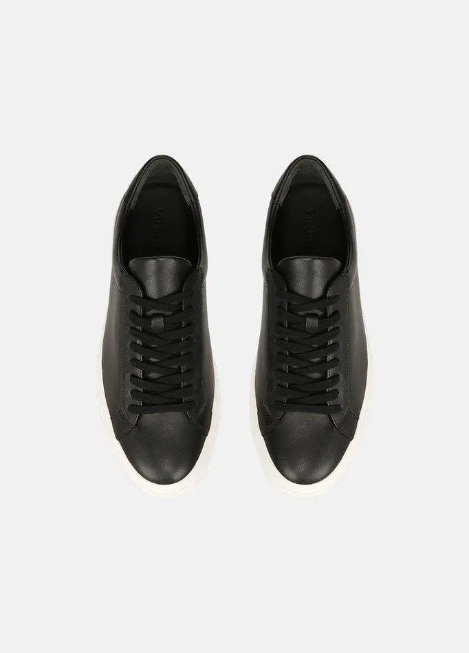 Shoes Men Vince Fulton Leather Sneaker Black Shoes Men Vince Fulton Leather Sneaker Black