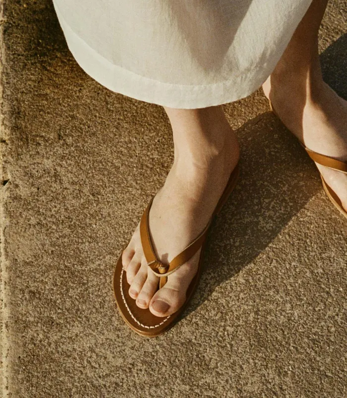 Shoes Women DEN DEN and KJacques Baie Sandal Tan