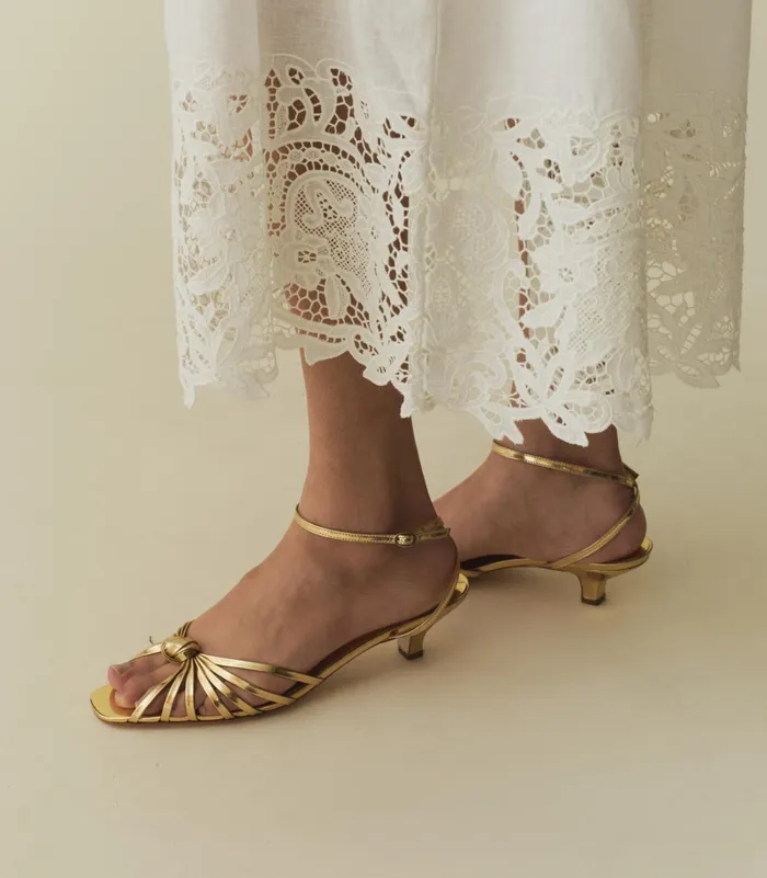 Shoes Women DEN Hepburn Heel Gold