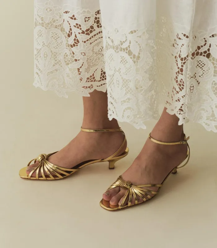 Shoes Women DEN Hepburn Heel Gold