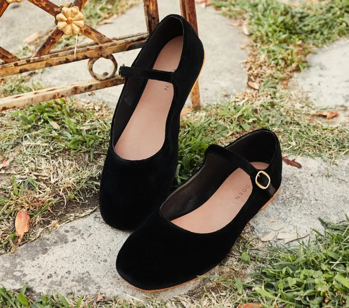 Shoes Women DEN Mary Jane Slipper Black Shoes Women DEN Mary Jane Slipper Black