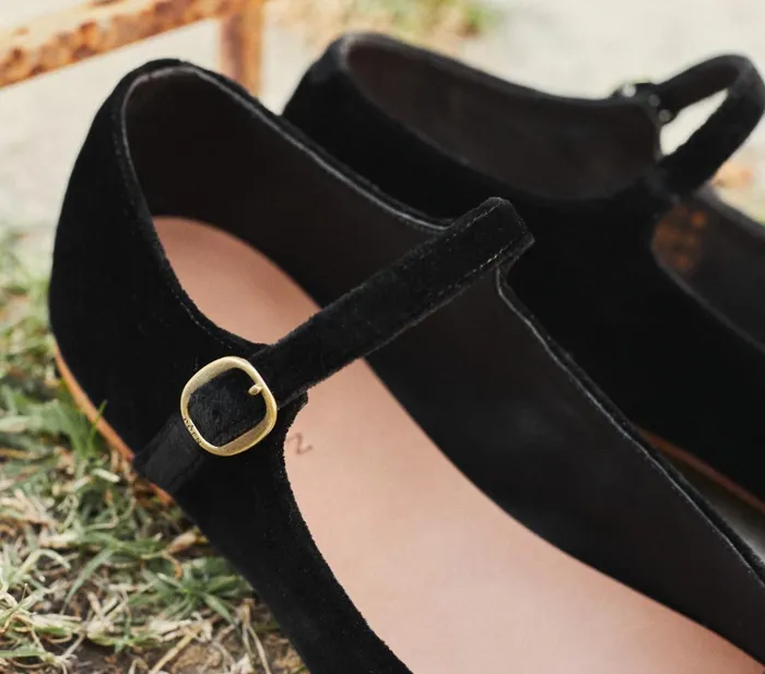 Shoes Women DEN Mary Jane Slipper Black Shoes Women DEN Mary Jane Slipper Black