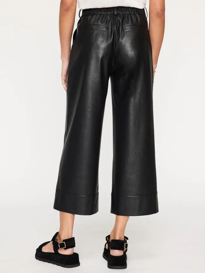 Shop Brochu Walker Bottoms The Odele Cropped Pant Black Onyx