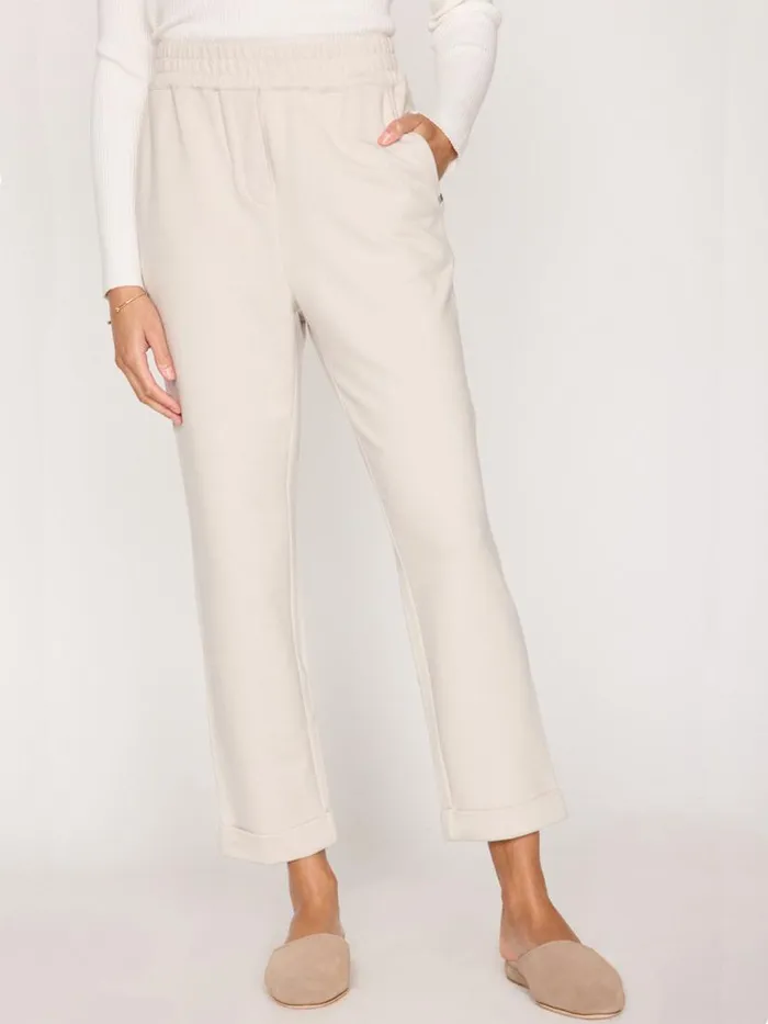 Shop Brochu Walker Bottoms The Penn Terry Pant Oyster