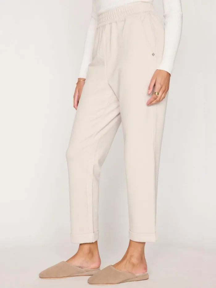 Shop Brochu Walker Bottoms The Penn Terry Pant Oyster