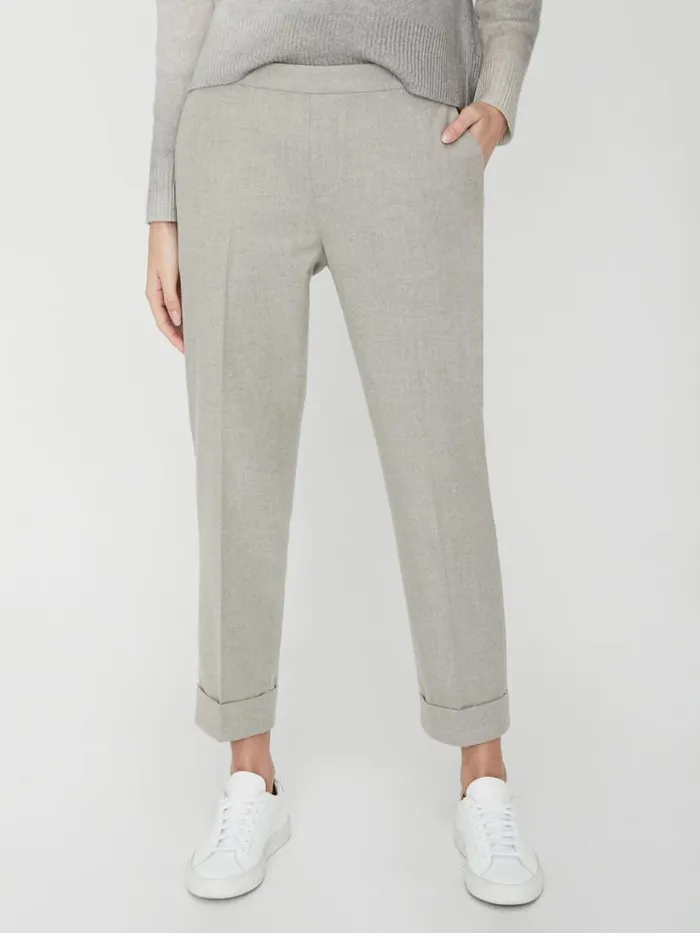 Shop Brochu Walker Bottoms The Westport Brushed Pant Whisper Melange