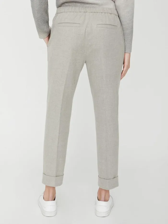 Shop Brochu Walker Bottoms The Westport Brushed Pant Whisper Melange